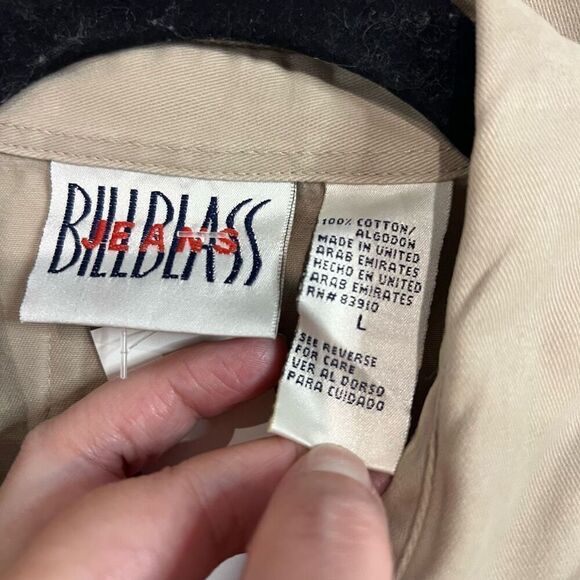 Bill Blass Khaki Collared Button Up Dress NWT Sz L‎ Vintage Women’s - Picture 3 of 6